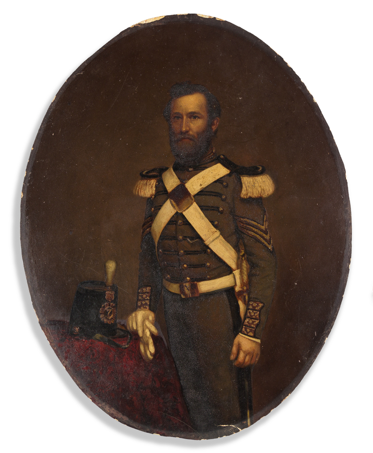 (CIVIL WAR--NEW YORK.) Portrait of an unidentified 7th New York Militia sergeant.